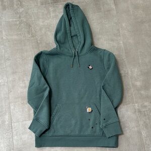 Carhartt Green Hoodie with Embroidered Details